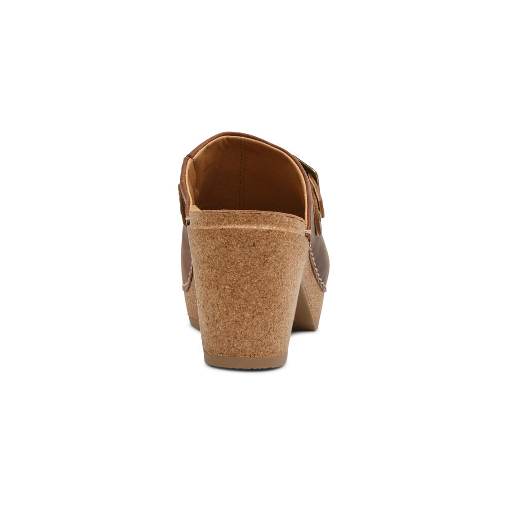 Aetrex Women's Corey Clogs - Brown | USA ETPBCW1